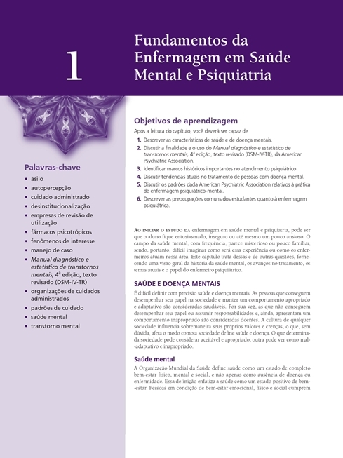 Enfermagem em Saúde Mental e Psiquiatria